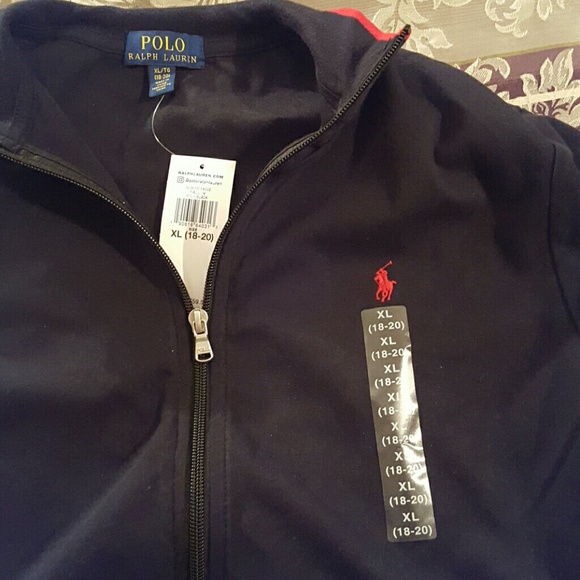 NWT! BOY'S POLO RALPH LAUREN TRACK JACKET - Picture 4 of 7